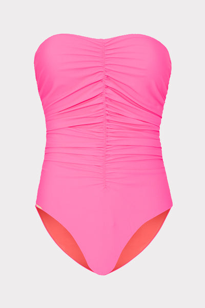 Solid Carvico Vita Ruched One Piece