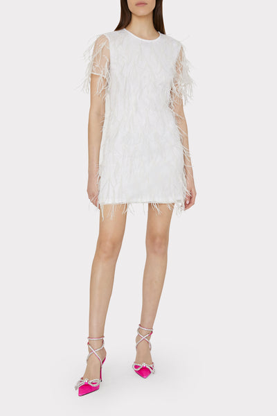 Feather Dresses  Shop Chic White & Black Feather Dresses - Mew