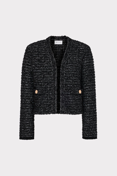 Knit Textured Boucle Cardigan Jacket