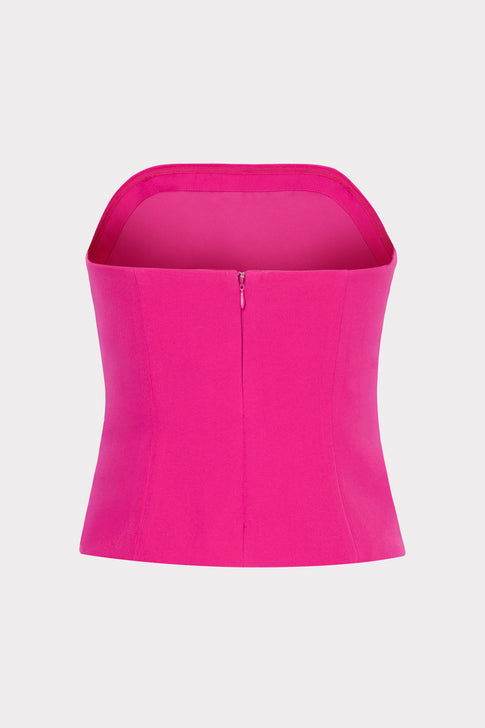 Lana Cady Strapless Top Fuchsia Image 4 of 4