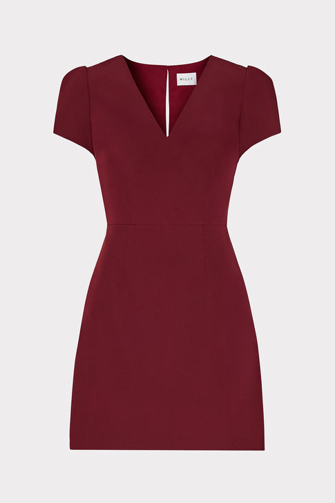 Cady Atalie Dress in Wine MILLY