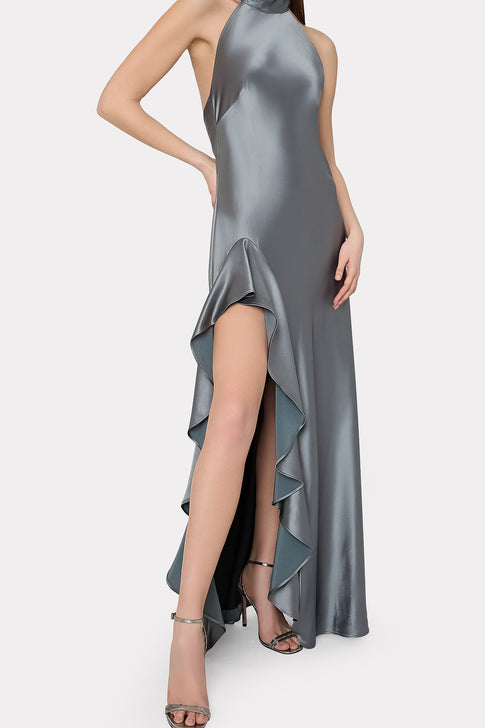 Pewter cocktail dress hotsell