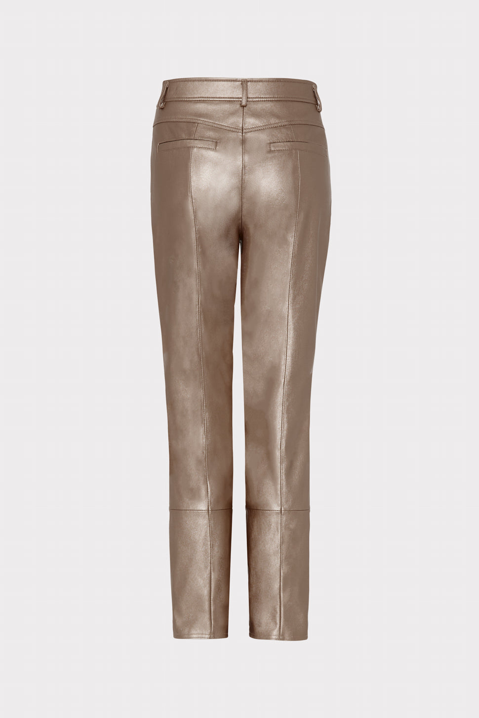 Rue Vegan Leather Pants in Silver