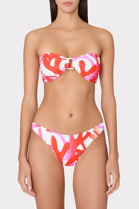 Margot Italian Under The Sea Bikini Bottom Pink Multi Image 2 of 4