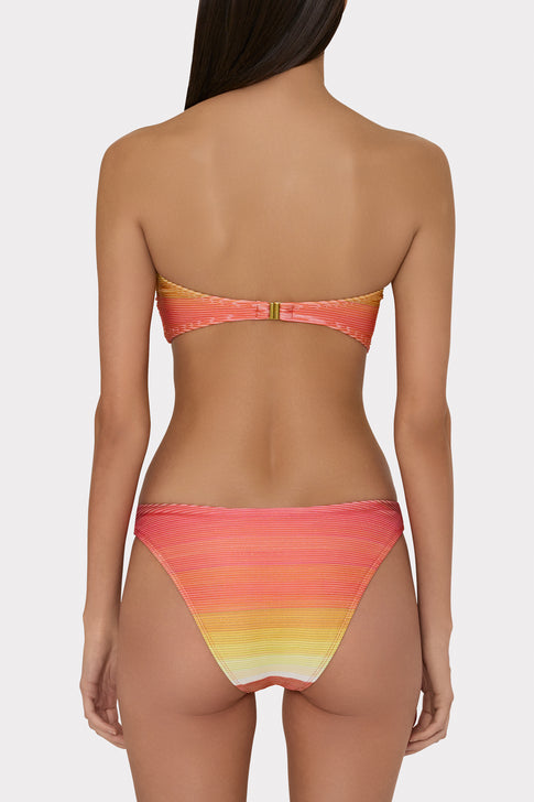 Sunset Stripe Twist Bandeau Top Multi Image 3 of 4