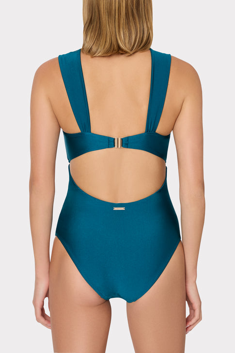 Betsy Bandeau One Piece Dark Teal Image 5 of 8