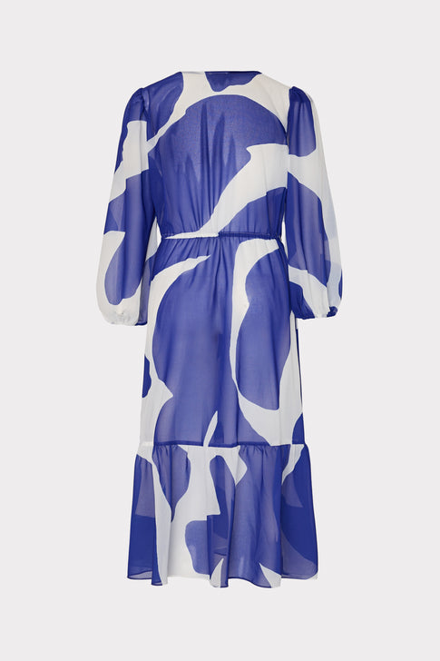 Fiona Grand Foliage Cover-Up Navy/White Image 6 of 6