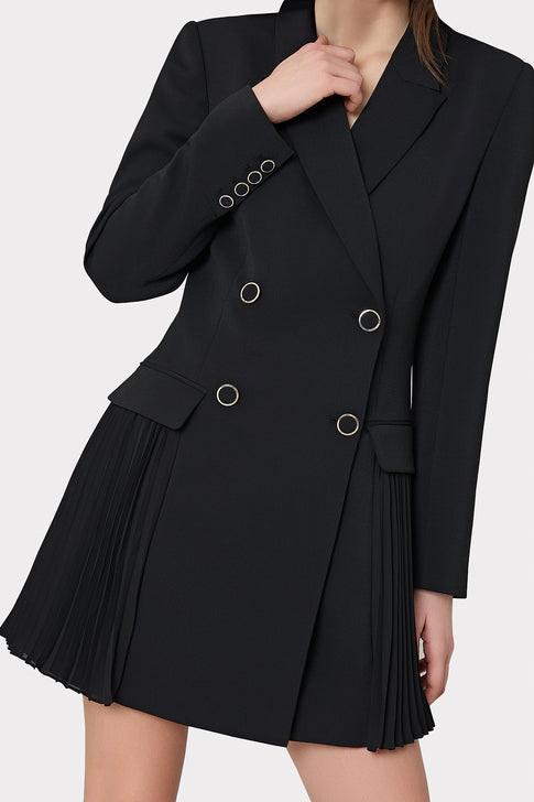 Blazer pleated dress best sale