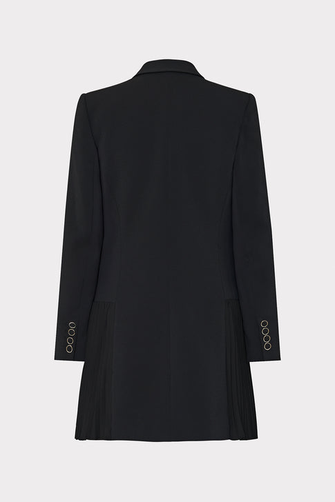 Noora Pleated Blazer Dress Black Image 4 of 4