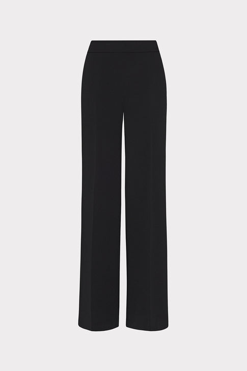 Natia Crepe Pants Black Image 1 of 4