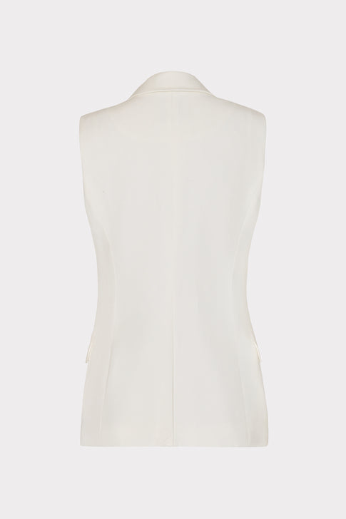 Alba Sleeveless Blazer White Image 6 of 6