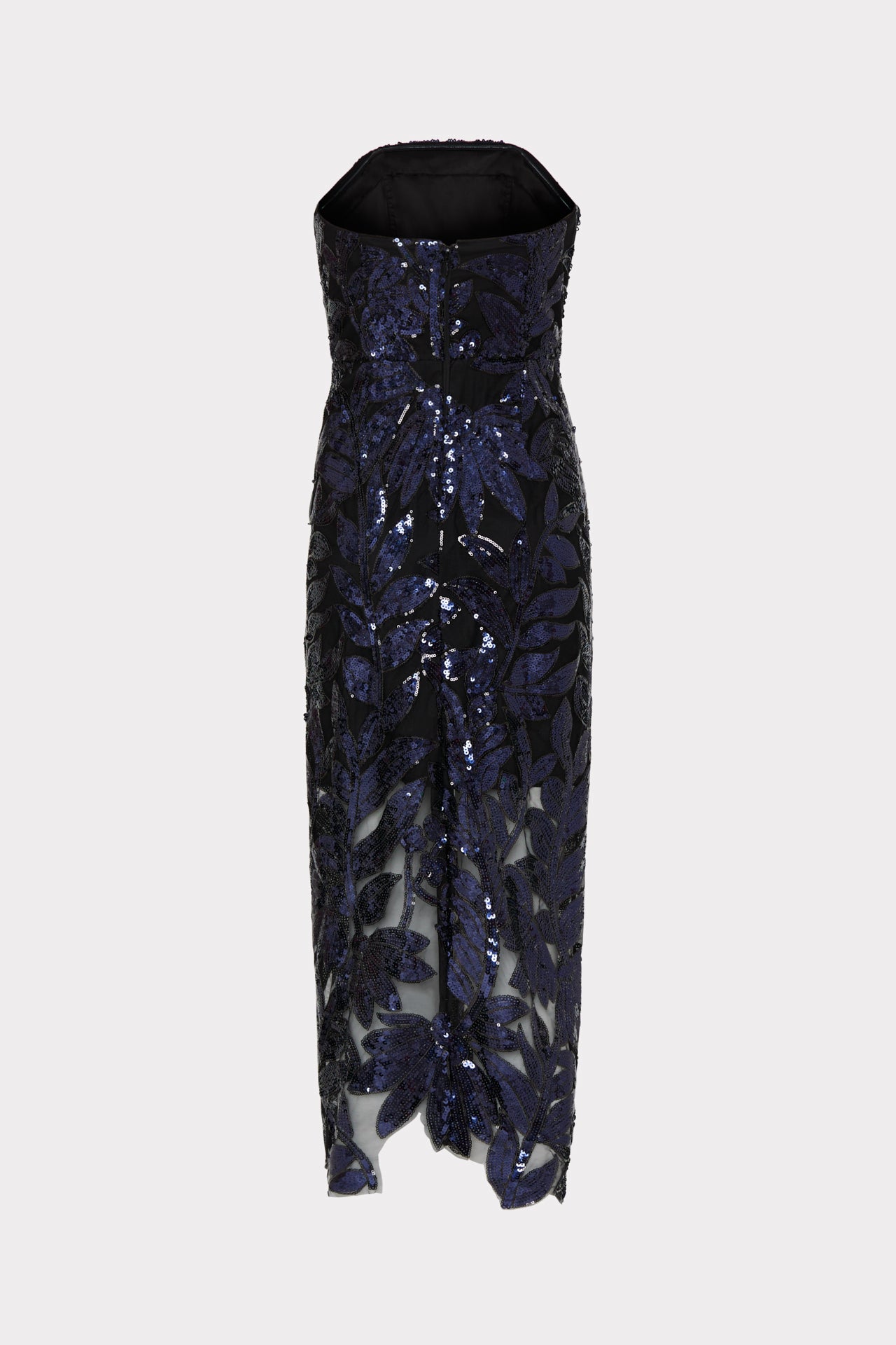 Kait Floral Sequins Dress in Navy - MILLY in Navy | MILLY