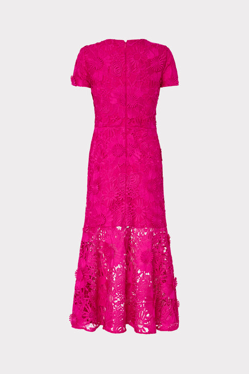 Tahlia Lace Dress Fuchsia Image 5 of 5