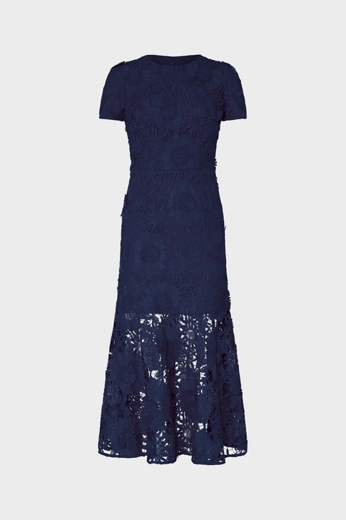 Tahlia Lace Dress Navy Image 1 of 4