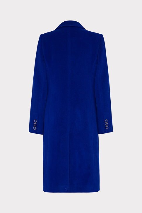 Single Breasted Wool Coat Cobalt Image 4 of 4