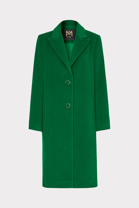 Single Breasted Wool Coat Green Image 1 of 4