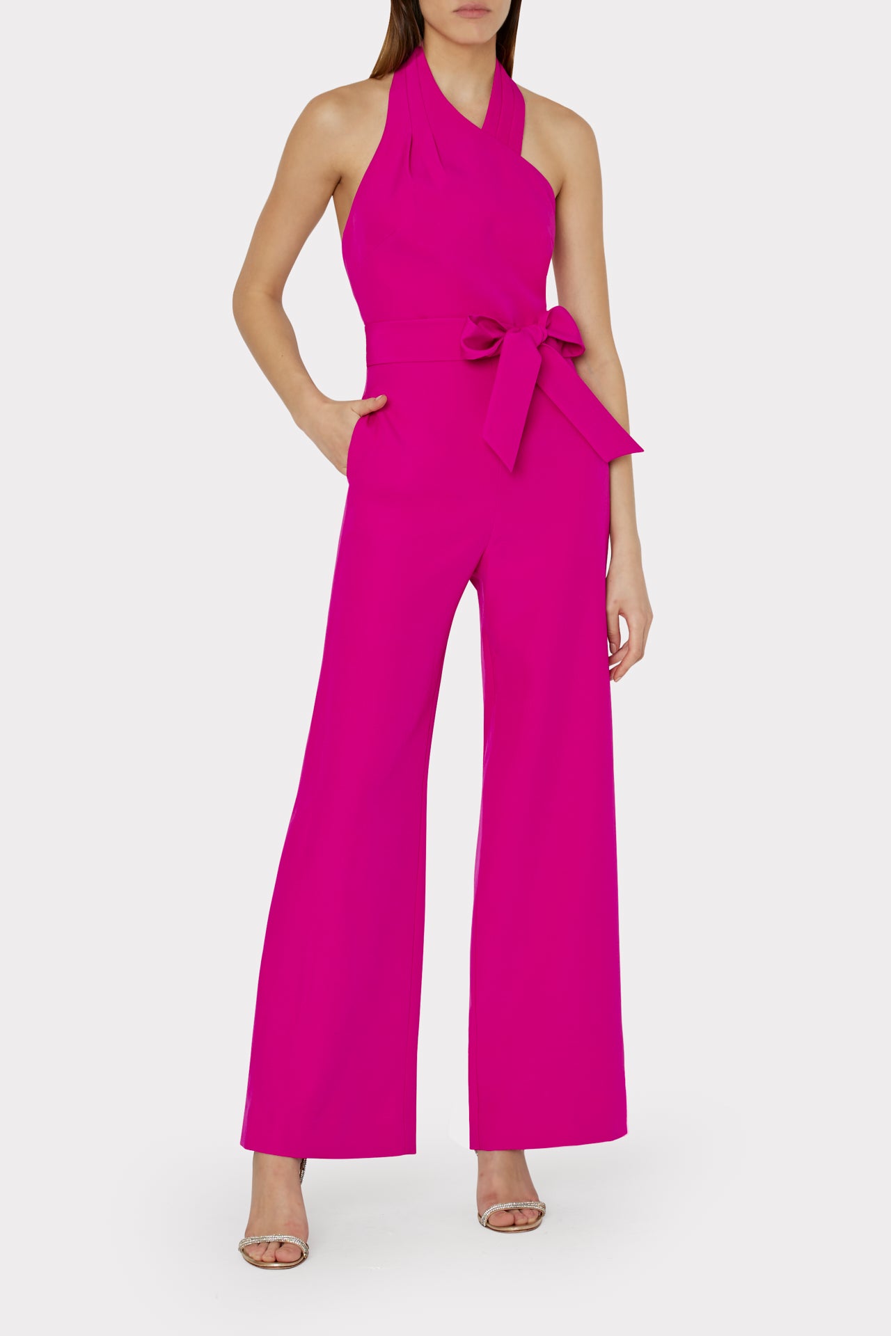Thea Cady Jumpsuit in Fuchsia