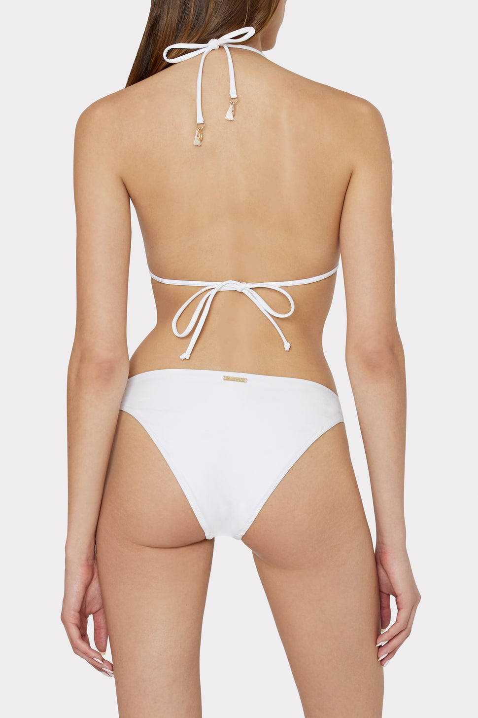 Adella Tie Side Bikini Bottom in White
