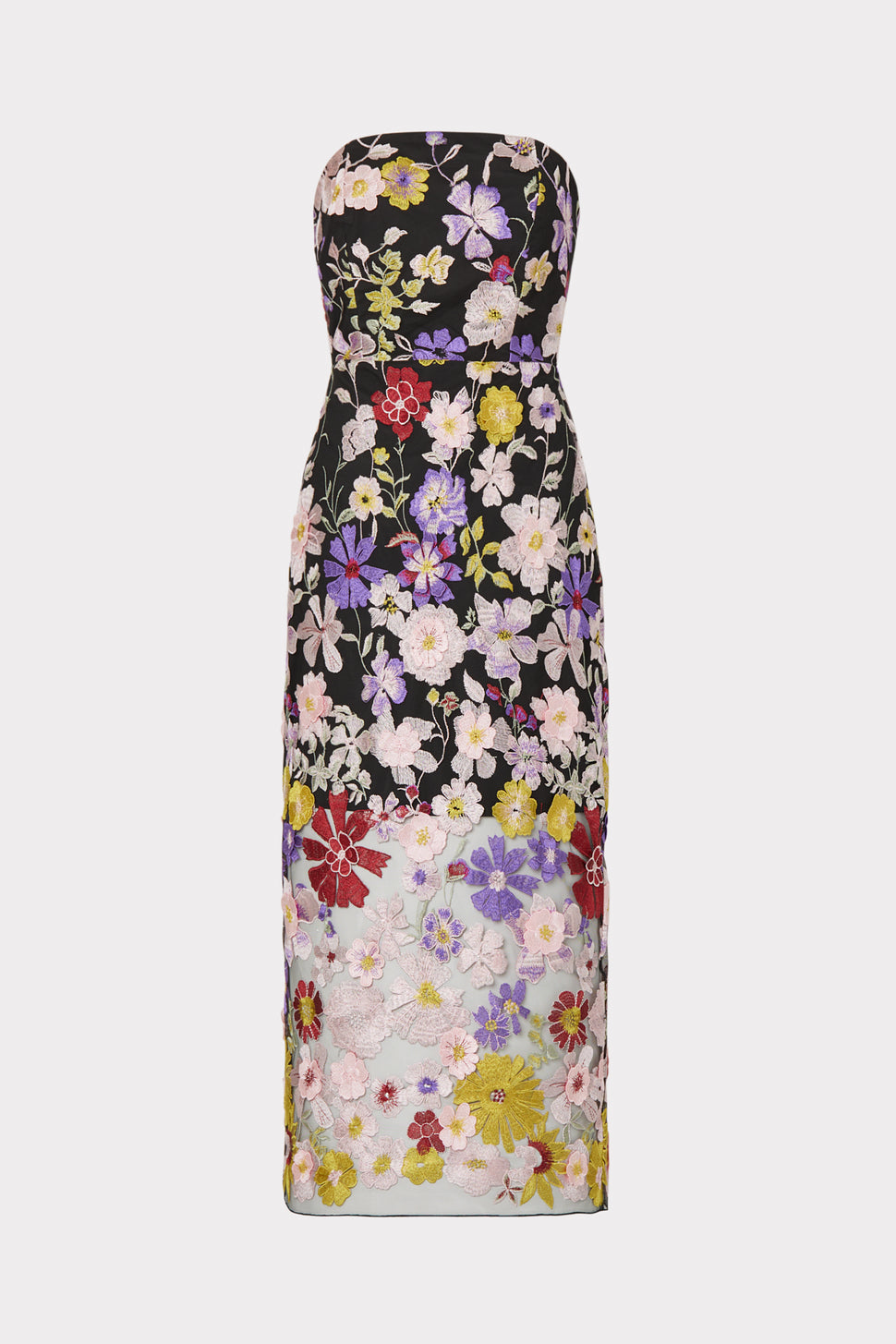 Buy Floral Embroidery Sheer Mesh Slip - Order Slips online