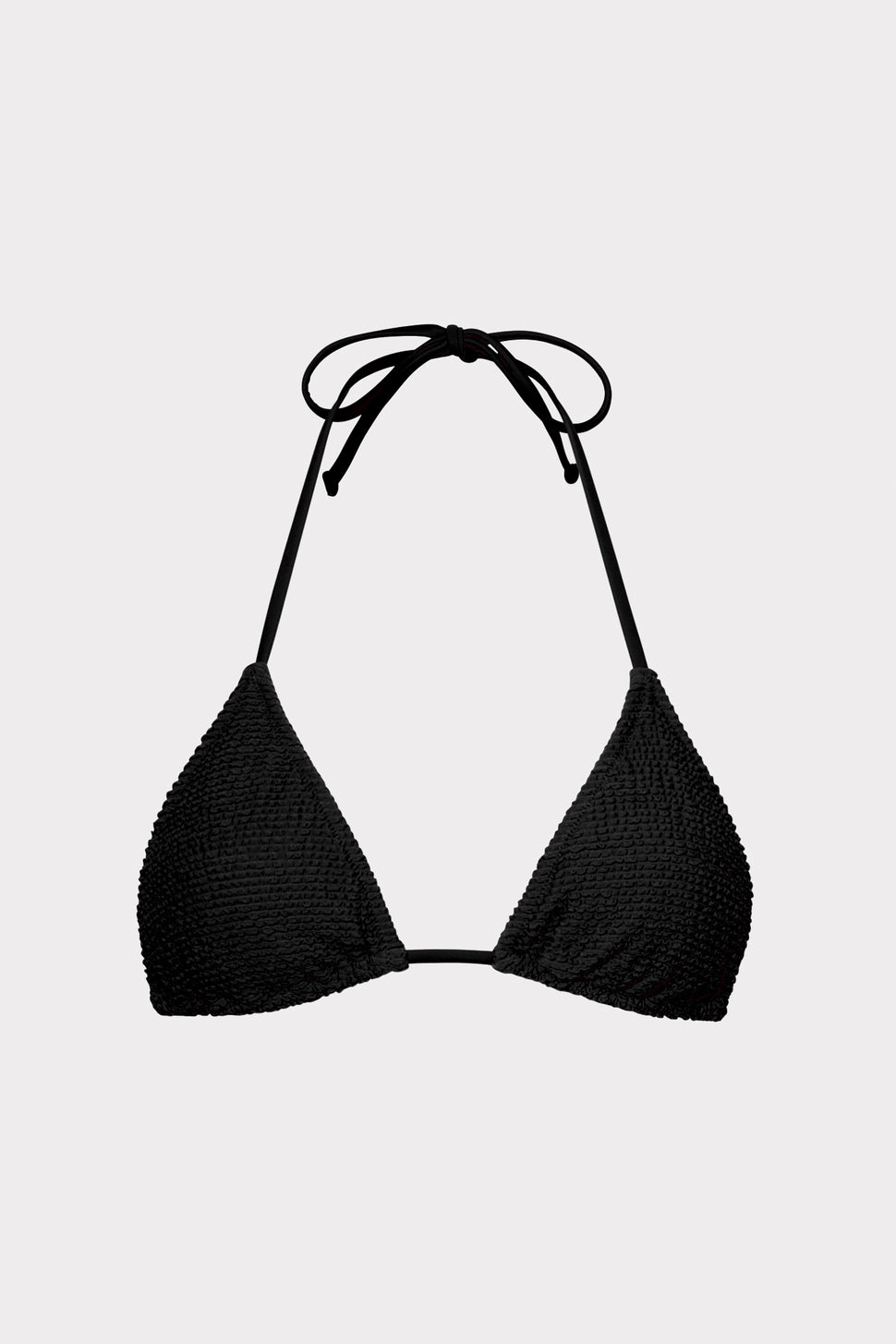SOLID Triangle Bikini Top - Black