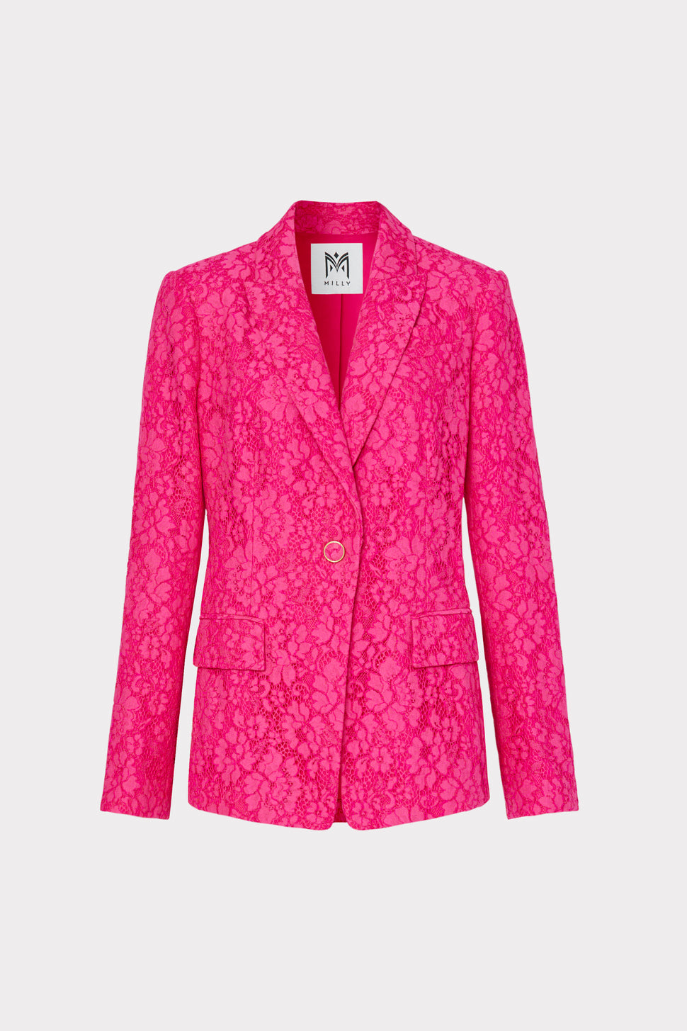 Avery Lace Blazer in Milly-Pink | MILLY