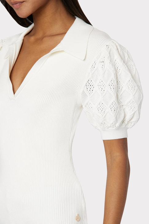 3D Signature Knit Polo Top - Women - Ready-to-Wear