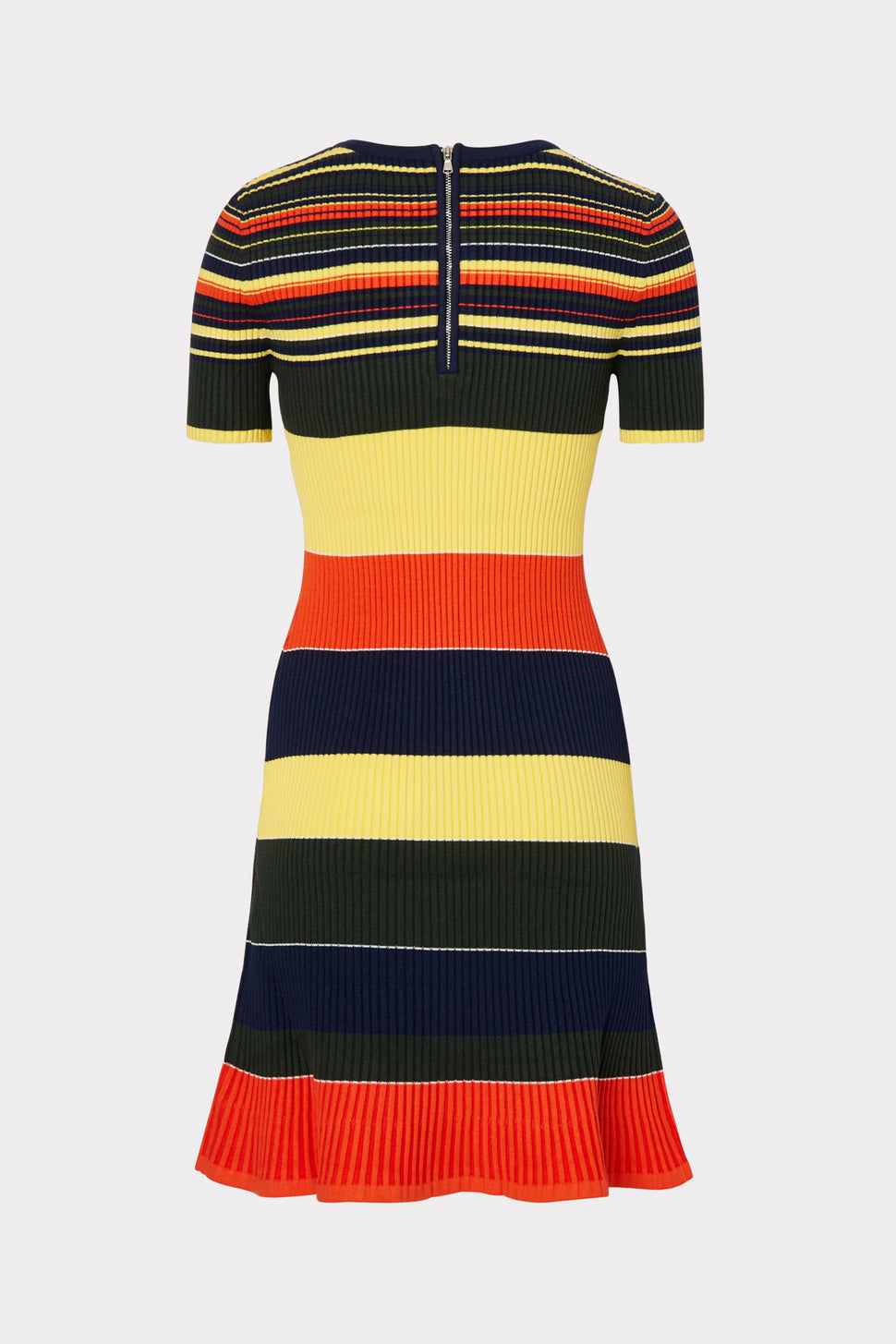 Multi Stripe Mermaid Flare Dress in Multi Stripe | MILLY