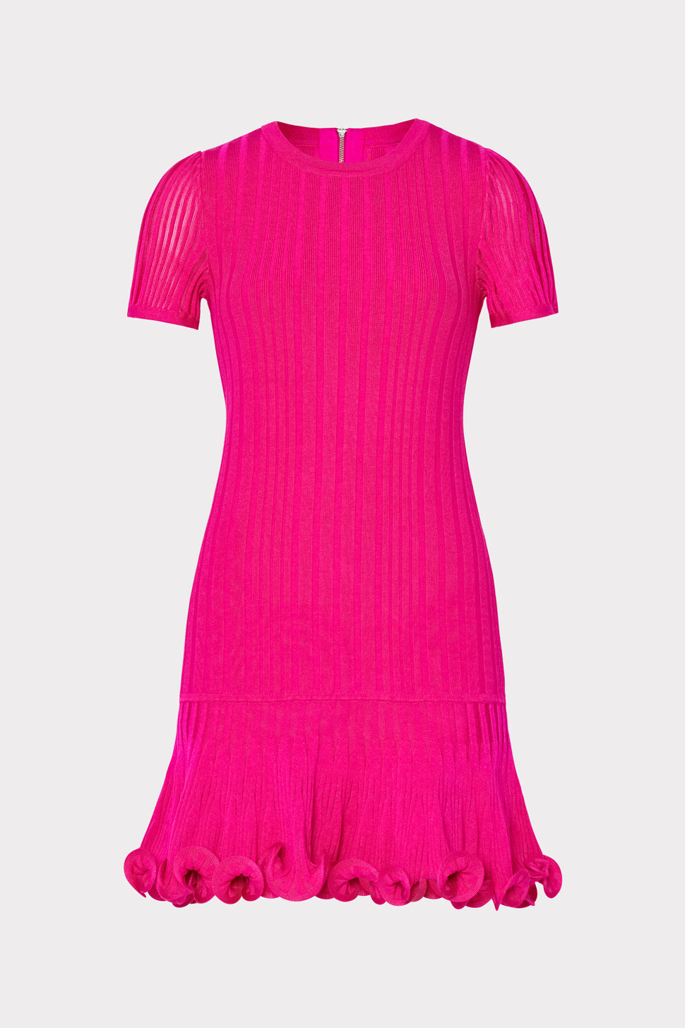 Women's Short Sleeve Pink Knit Mini Dress | MILLY